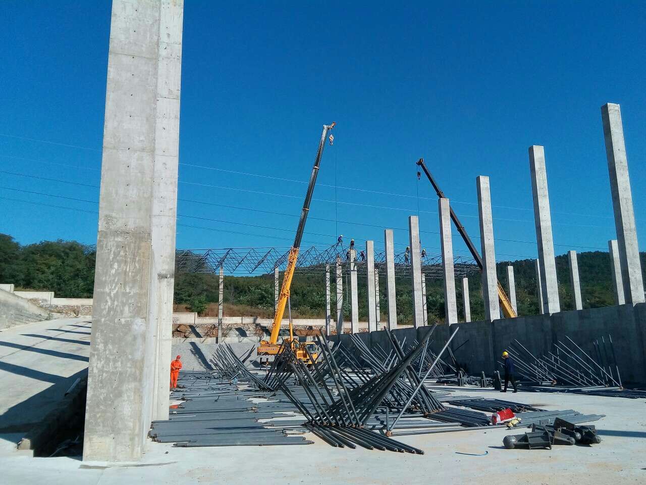 岳阳搅拌站网架